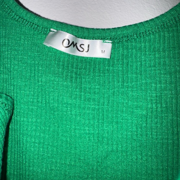 Green Ribbed Tank Top - Picture 3 of 3